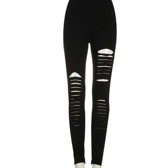 Pants - 2/$20 Ripped Knee Leggings